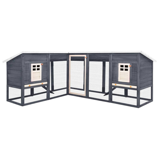 Konijnenhok Voor Buiten Met Ren Massief Vurenhout En Wit