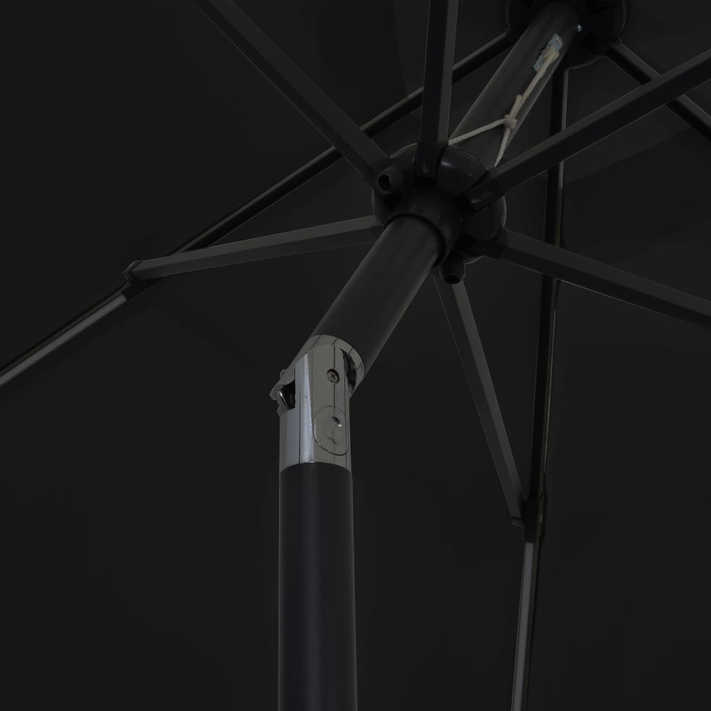 Parasol Met Led-Verlichting En Aluminium Paal 300 Cm
