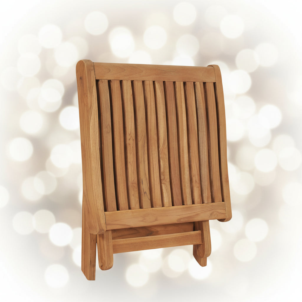Voetensteun Inklapbaar 46,5X49X41,5 Cm Massief Teakhout