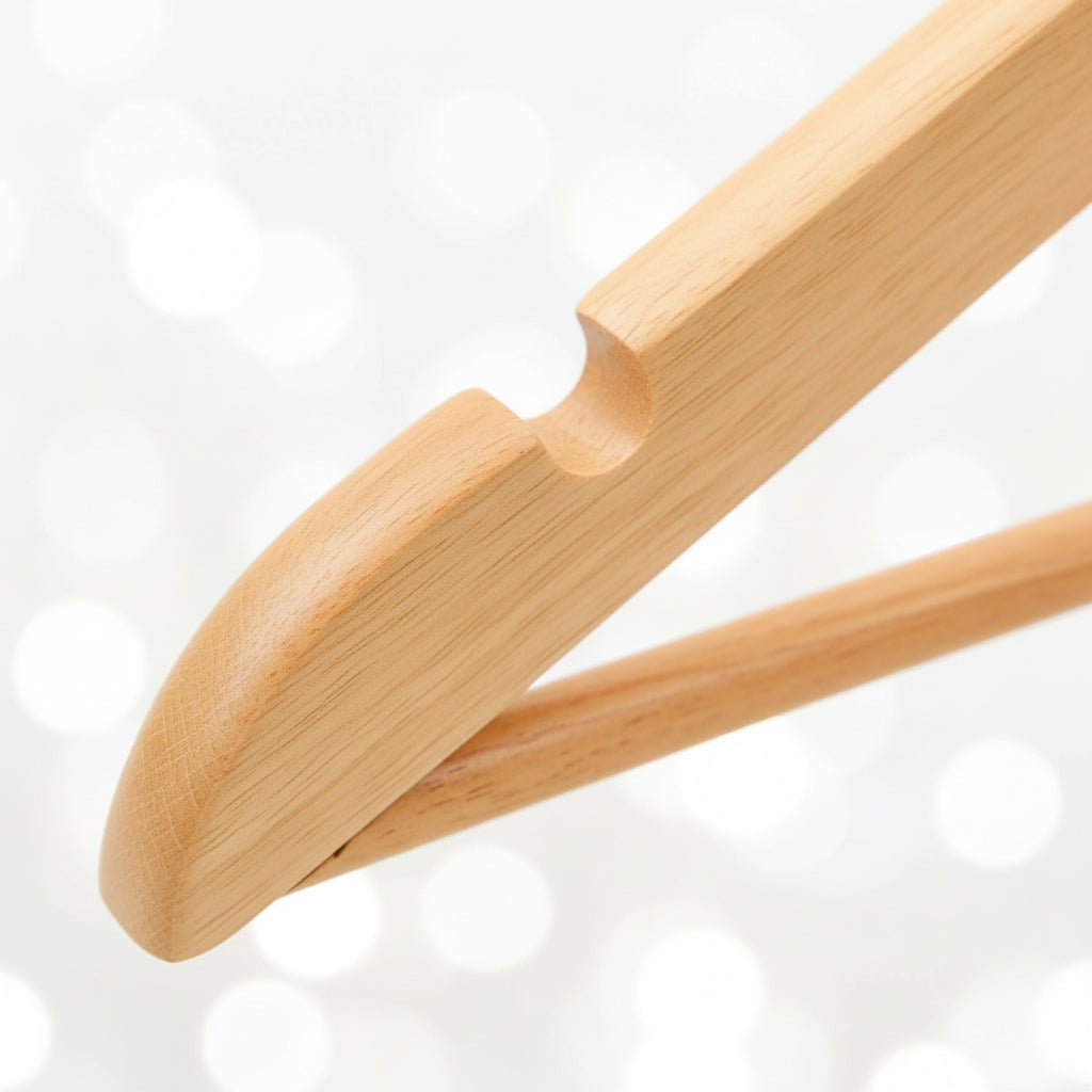 20-Delige Kledinghangerset Anti-Slip Hardhout