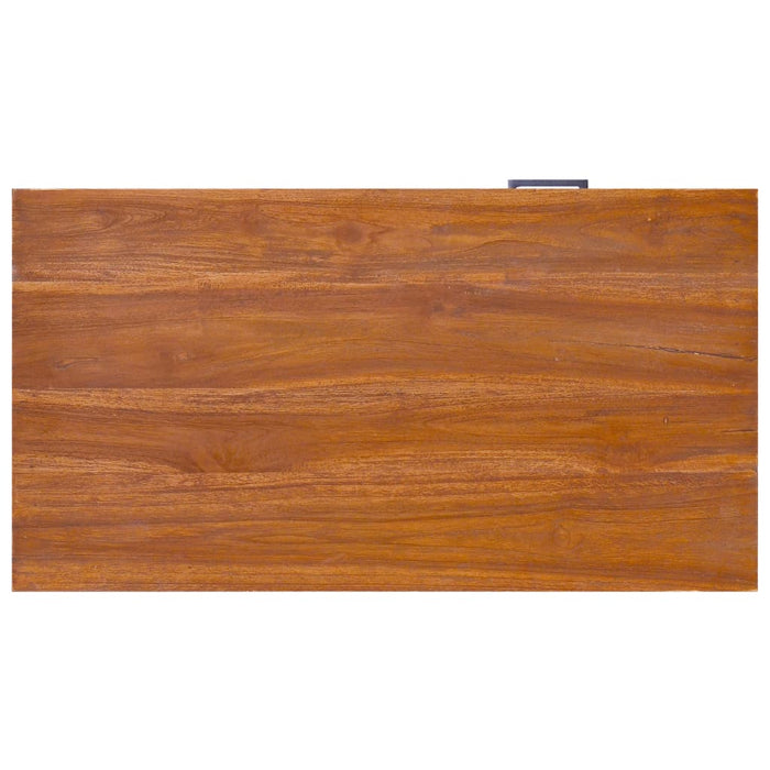 Tv-Meubel 90X50X37 Cm Massief Teakhout