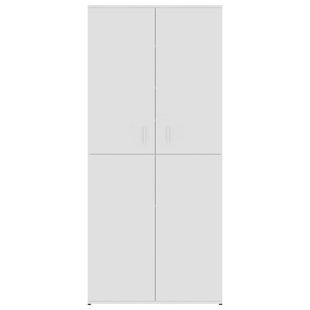 Schoenenkast 80X39X78 Cm Bewerkt Hout Wit