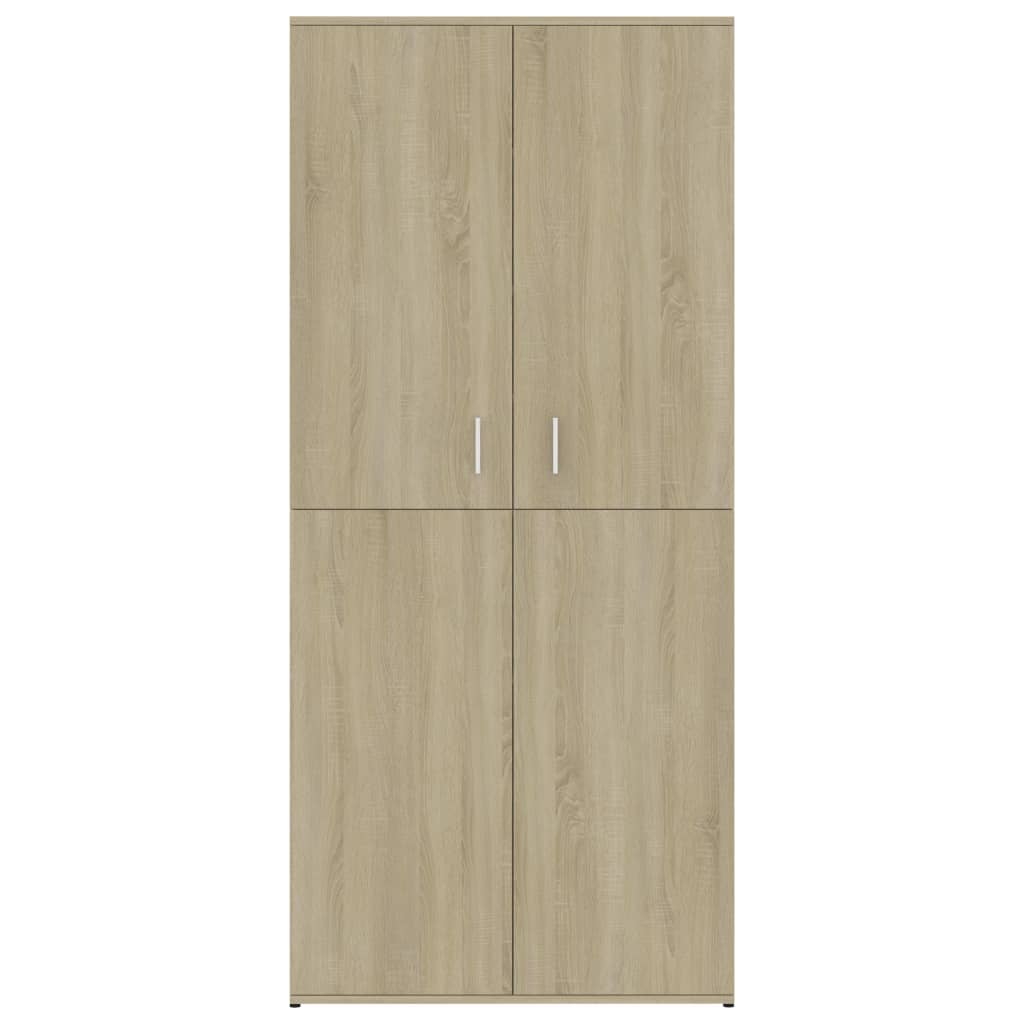 Schoenenkast 80X39X78 Cm Spaanplaat Kleurig Sonoma Eiken