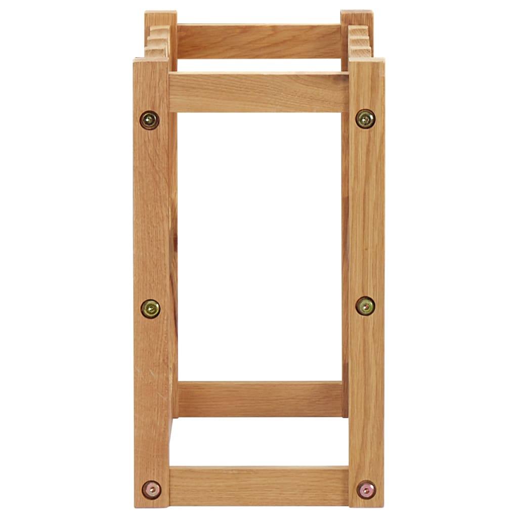 Wijnrek Voor 12 Flessen 47X21X36 Cm Massief Eikenhout