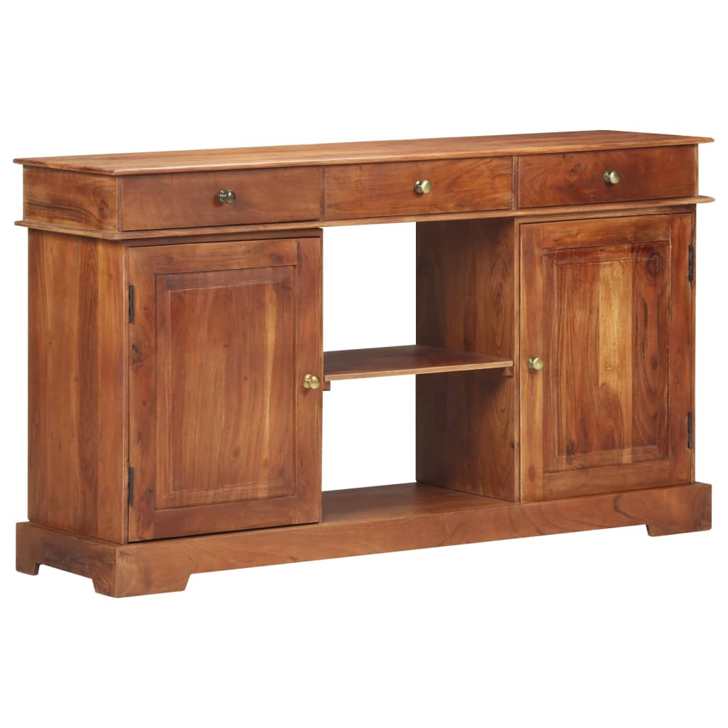 Dressoir 135X35X75 Cm Massief Acaciahout