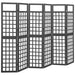 Kamerscherm/Trellis Met 4 Panelen161X180 Cm Vurenhout Zwart