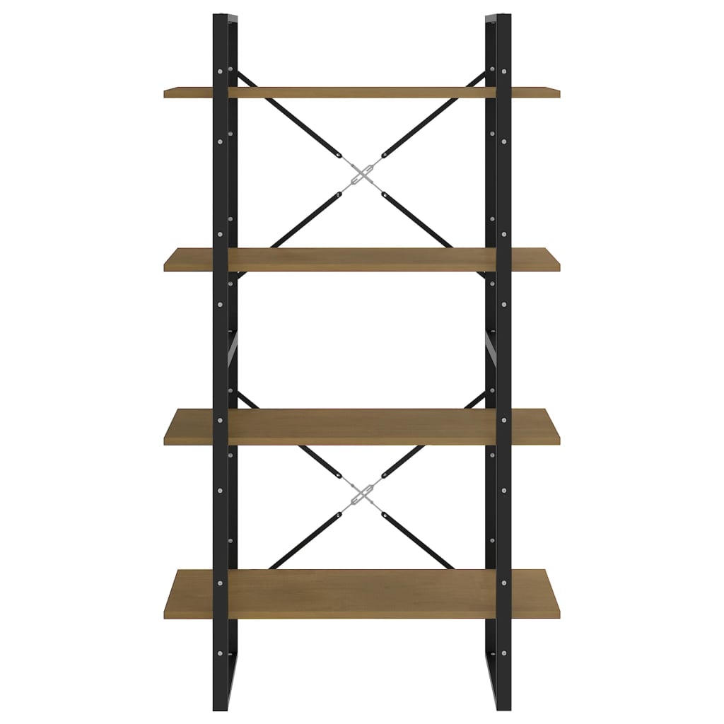 Boekenkast Met 4 Schappen Massief Grenen Natuurlijk Grenenhout