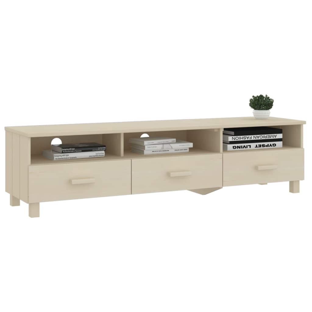 Tv-Meubel Hamar 58X40X40 Cm Massief Grenenhout