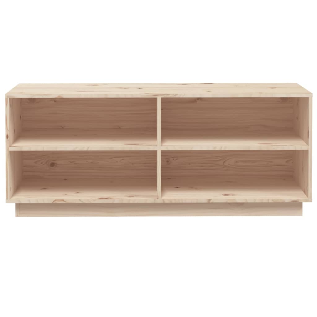 Schoenenkast 0X34X45 Cm Massief Grenenhout Naturel