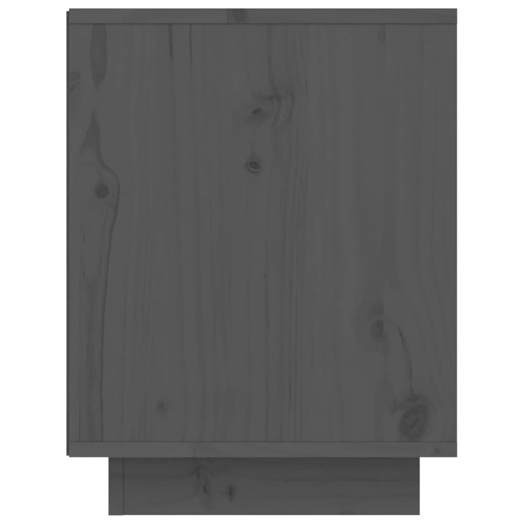 Schoenenkast 60X34X45 Cm Massief Grenenhout Grijs