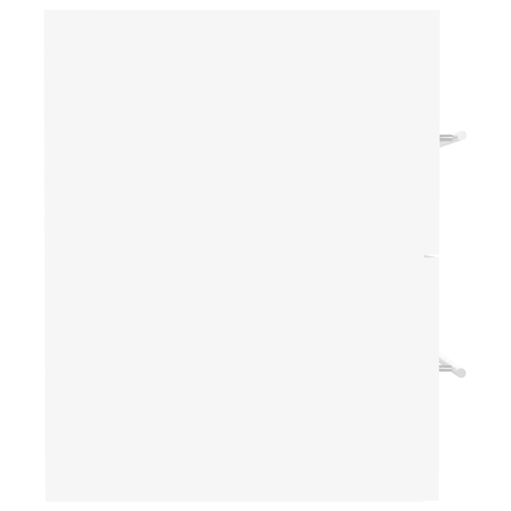 Wastafelkast Met Ingebouwde Wastafel Bewerkt Hout Wit