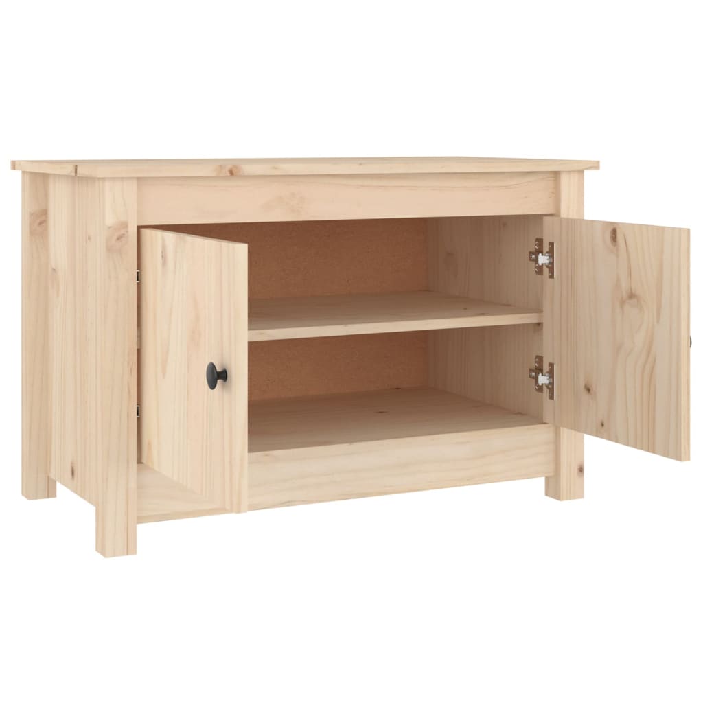 Schoenenkast 70X38X45,5 Cm Massief Grenenhout Naturel