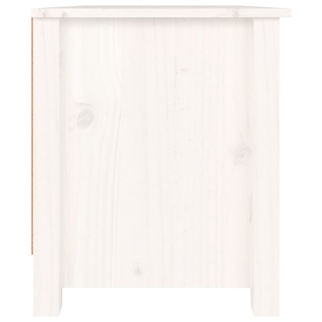 Schoenenkast 70X38X45,5 Cm Massief Grenenhout Wit