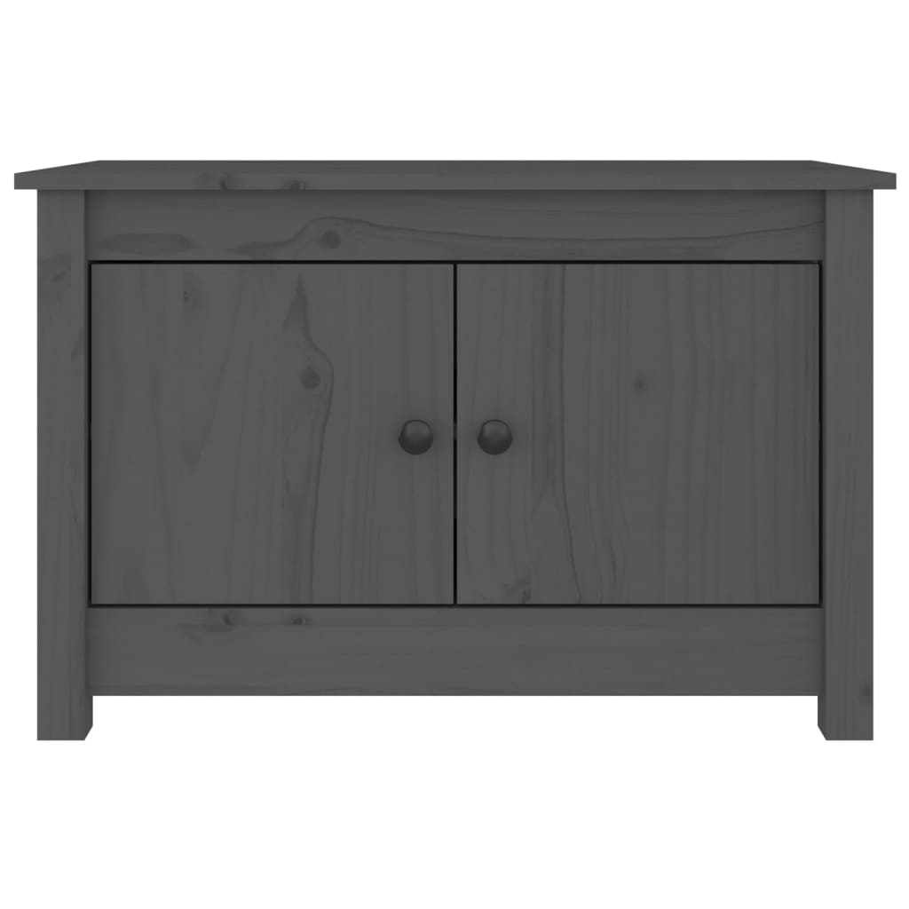 Schoenenkast 70X38X45,5 Cm Massief Grenenhout Grijs