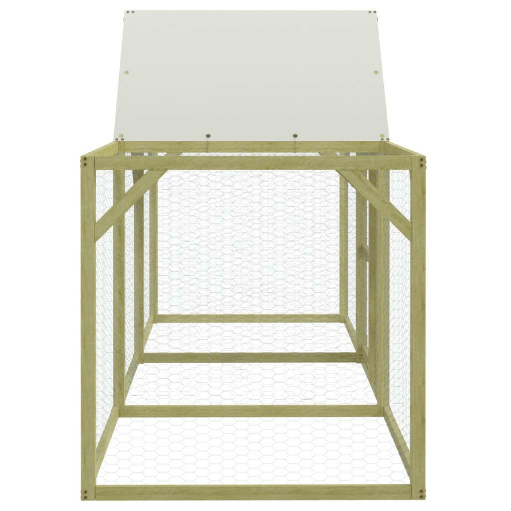 Kippenhok 300X100X150 Cm Geïmpregneerd Massief Grenenhout