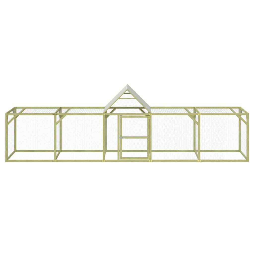 Kippenhok 500X100X150 Cm Geïmpregneerd Massief Grenenhout