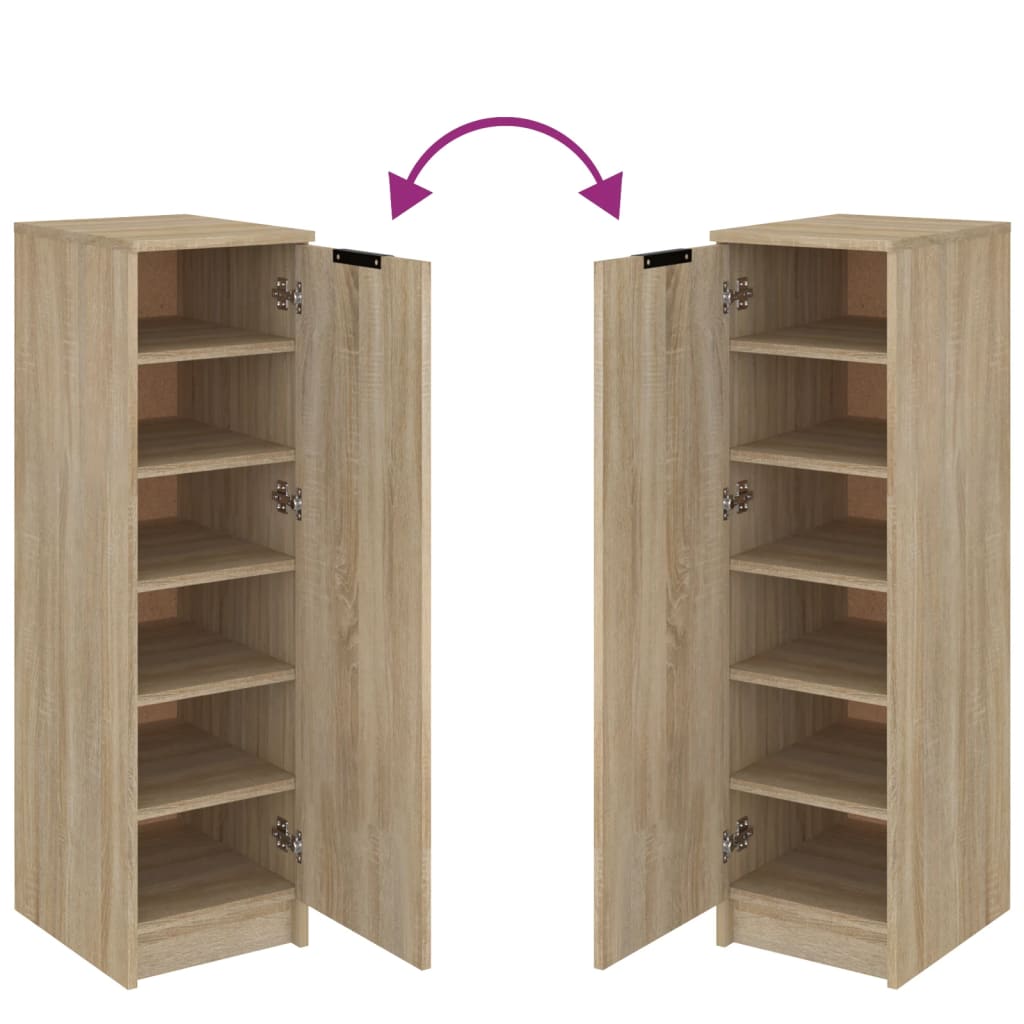 Schoenenkast 30X35X00 Cm Bewerkt Hout Kleurig Sonoma Eiken