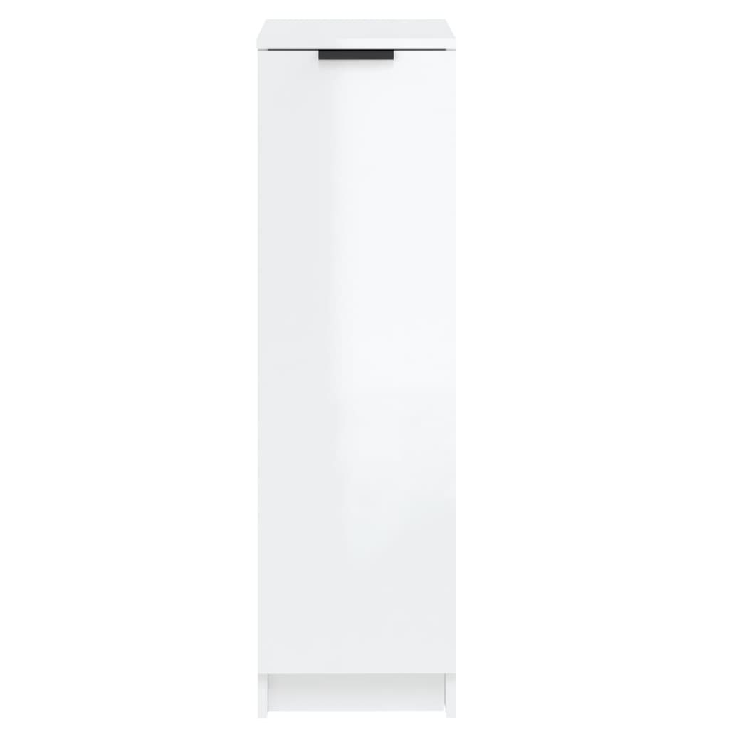 Schoenenkast 30X35X00 Cm Bewerkt Hout Hoogglans Wit