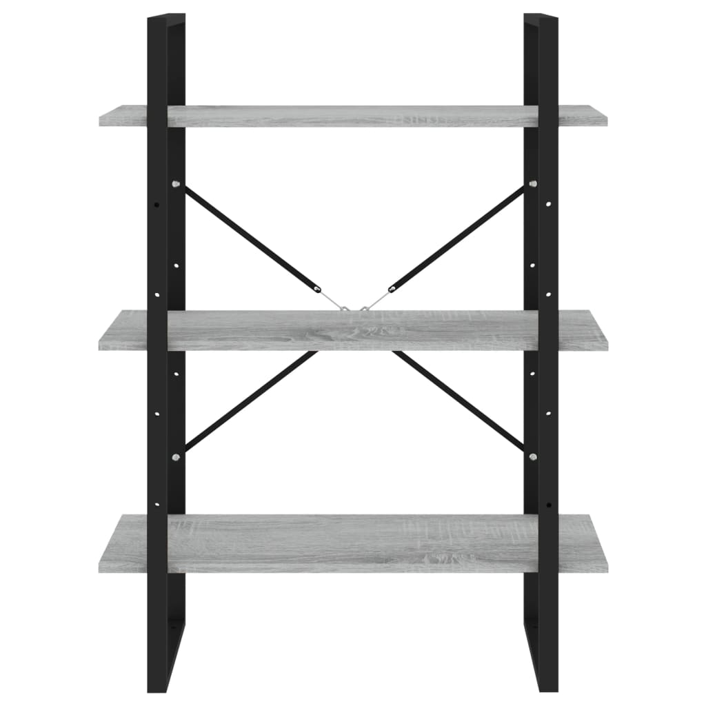 Boekenkast Eikenkleurig Grijs Sonoma