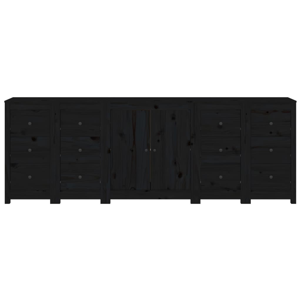 Dressoir 230X35X80 Cm Massief Grenenhout