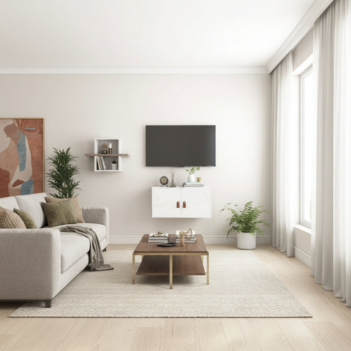 Wandkast 60X30X30 Cm Massief Grenenhout