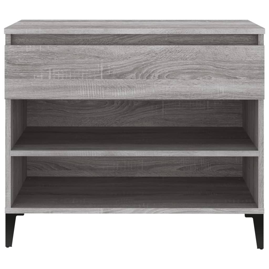 Schoenenkast 70X36X60 Cm Bewerkt Hout Sonoma Grijs Grijs Sonoma