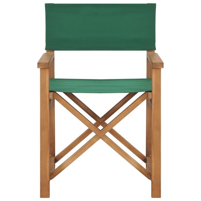 Regisseursstoelen 2 St Massief Teakhout Groen