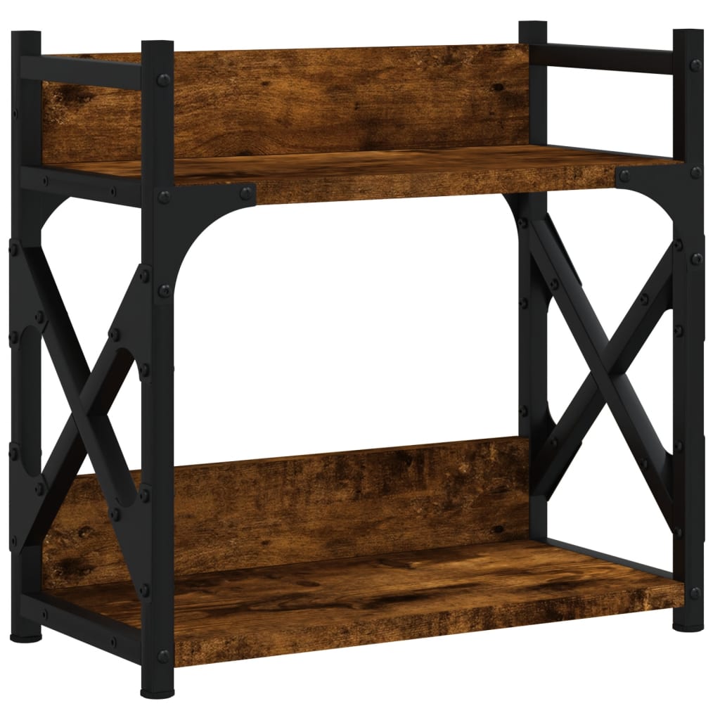 Printerstandaard 2-Laags 40X20X40 Cm Bewerkt Hout