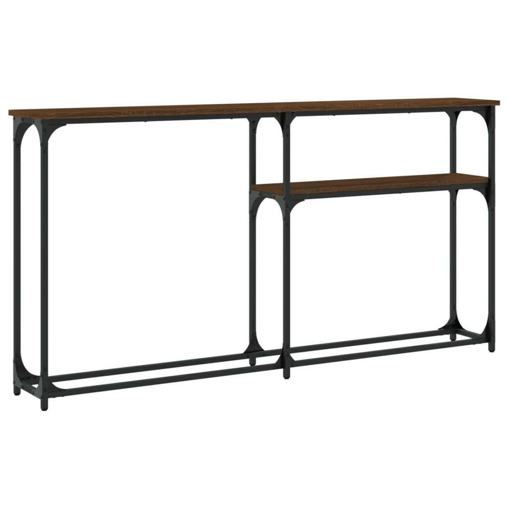 Wandtafel 145X22,5X75 Cm Bewerkt Hout Bruin Eikenkleur