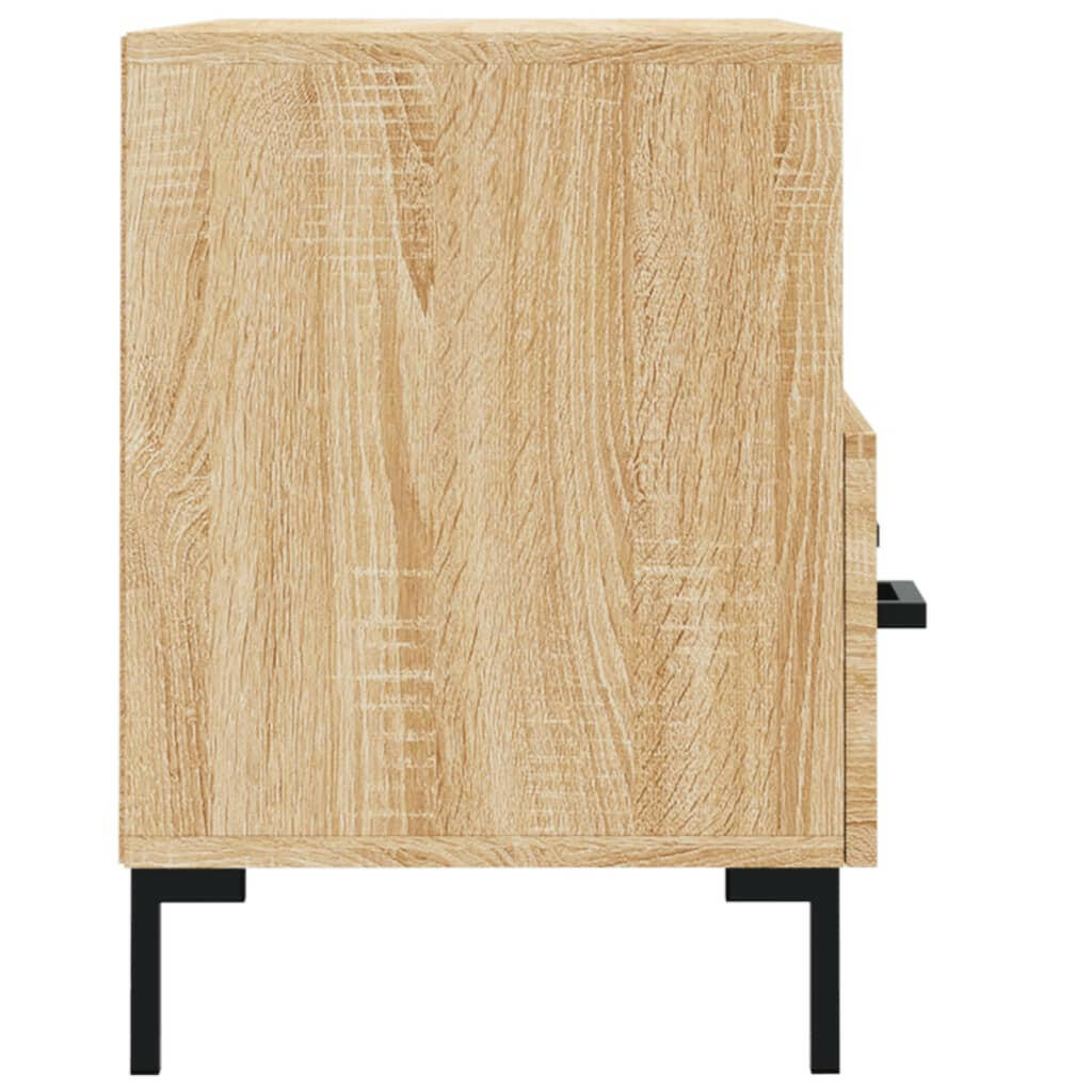 Tv-Meubel 80X36X50 Cm Bewerkt Hout Sonoma Eiken