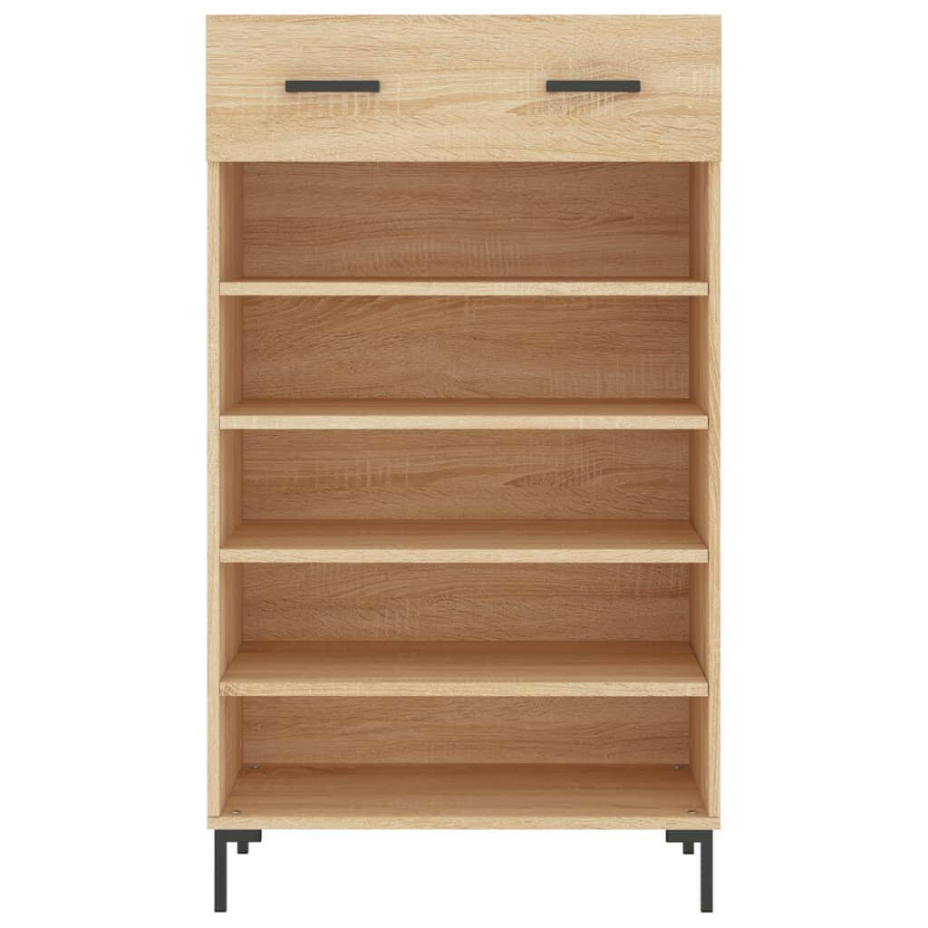 Schoenenkast 60X35X105 Cm Bewerkt Hout Sonoma Eikenkleurig