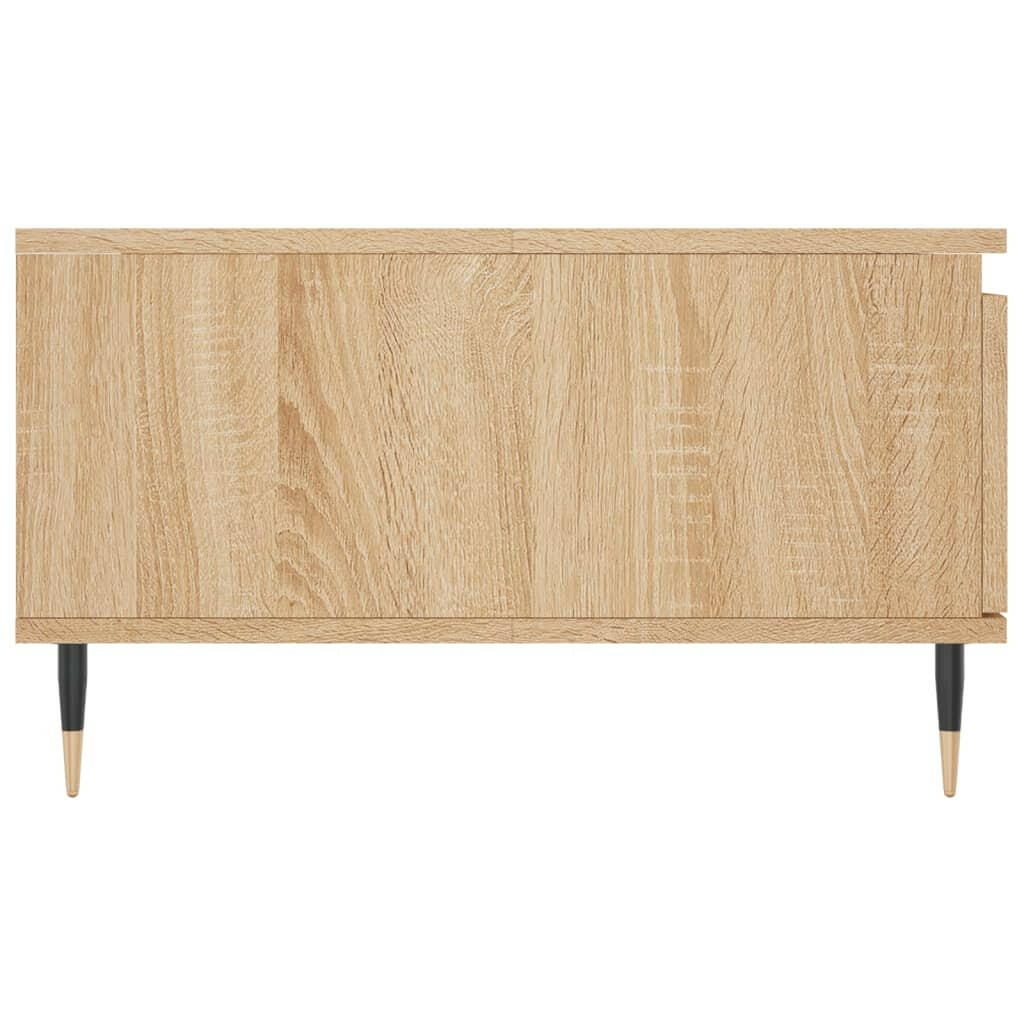 Salontafel 90X60X35 Cm Bewerkt Hout Sonoma Eikenkleurig