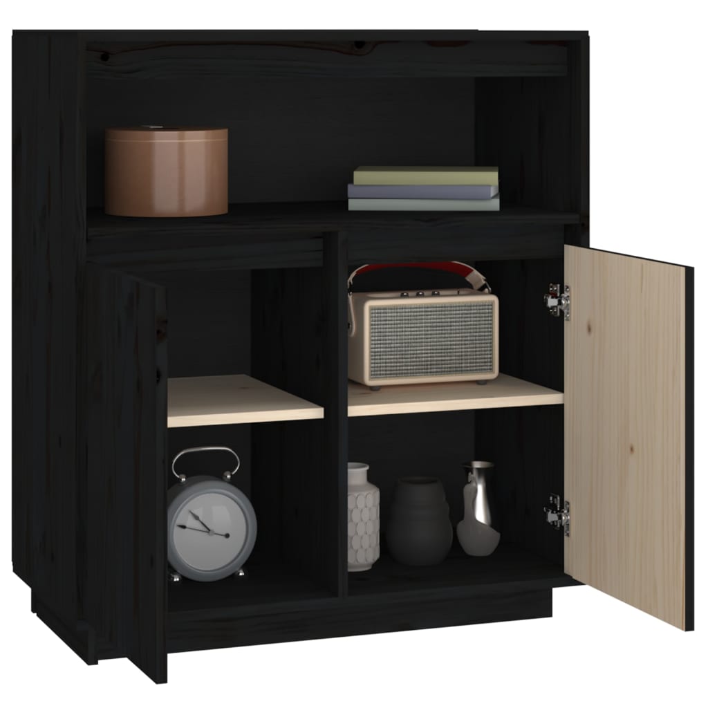 Dressoir 70X34X80 Cm Massief Grenenhout