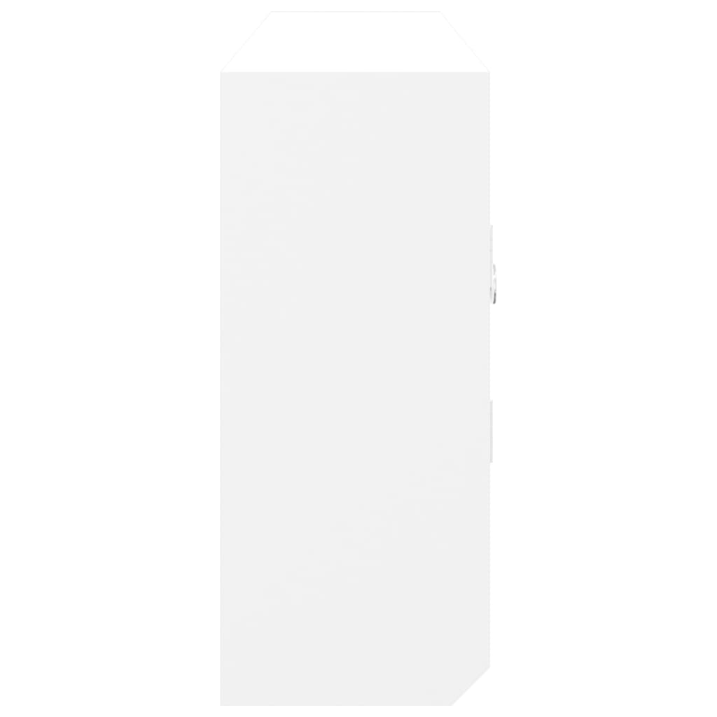 Sleutelkastje 40X8,5X20 Cm Bewerkt Hout En Staal Wit