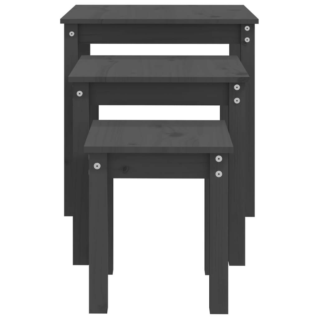 Tafeltjesset 3 St Massief Grenenhout Grijs