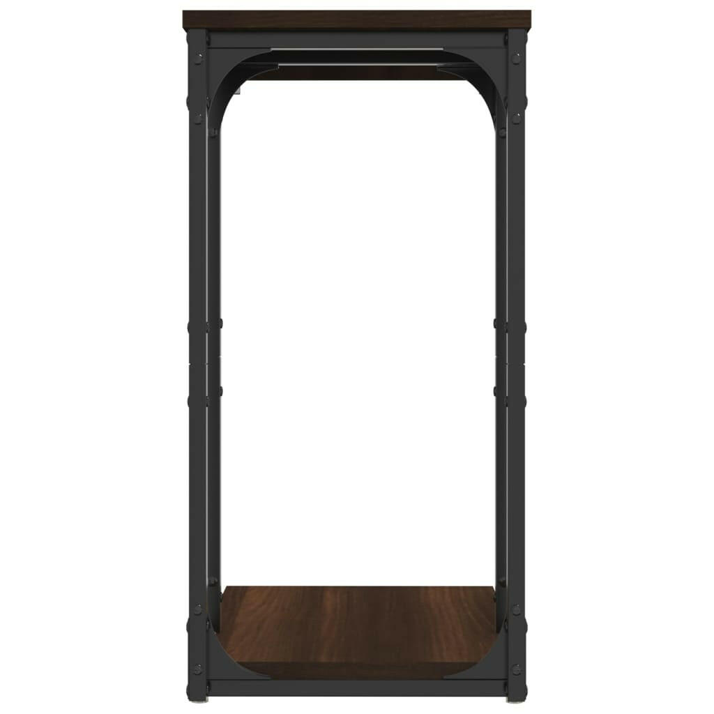 Bijzettafel 40X30X60 Cm Bewerkt Hout Bruin Eikenkleur