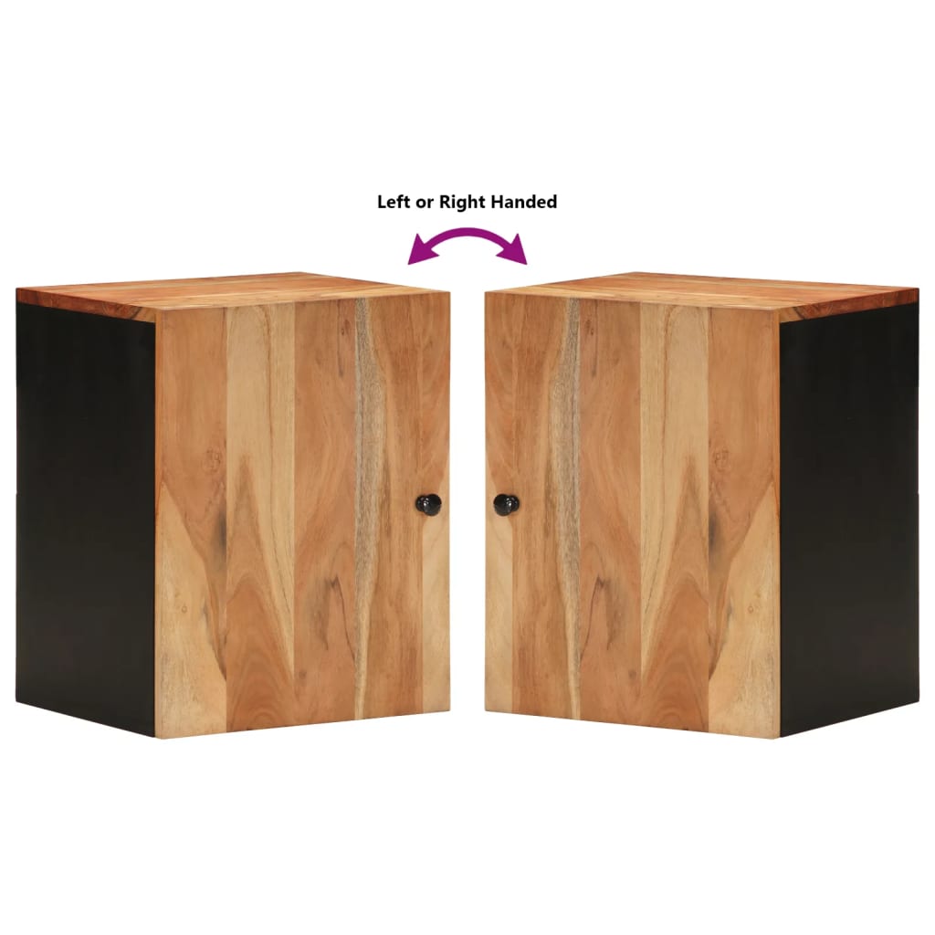 Badkamerwandkast 38X33X48 Cm Massief Acaciahout