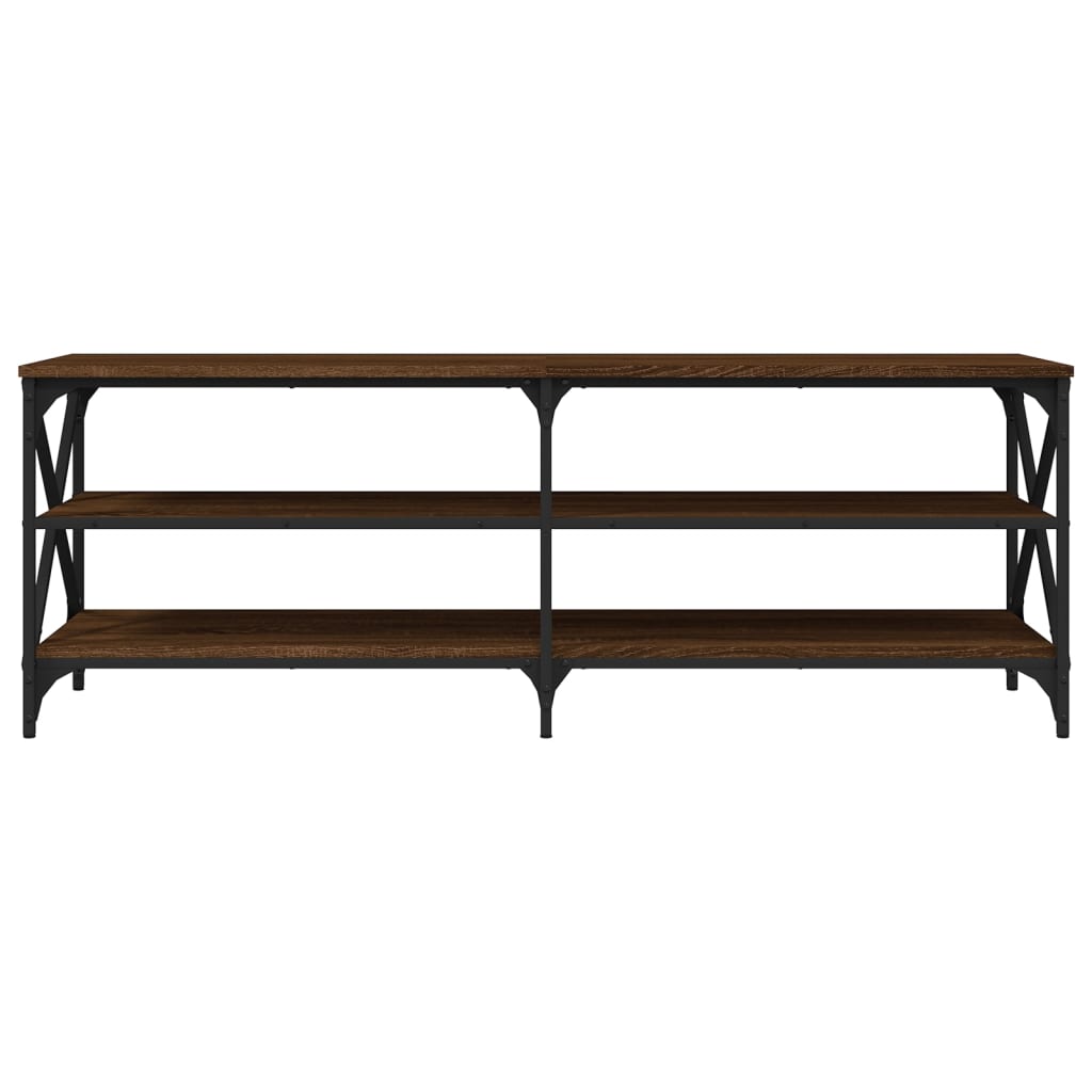 Tv-Meubel 40X40X50 Cm Bewerkt Hout Bruin Eikenkleur