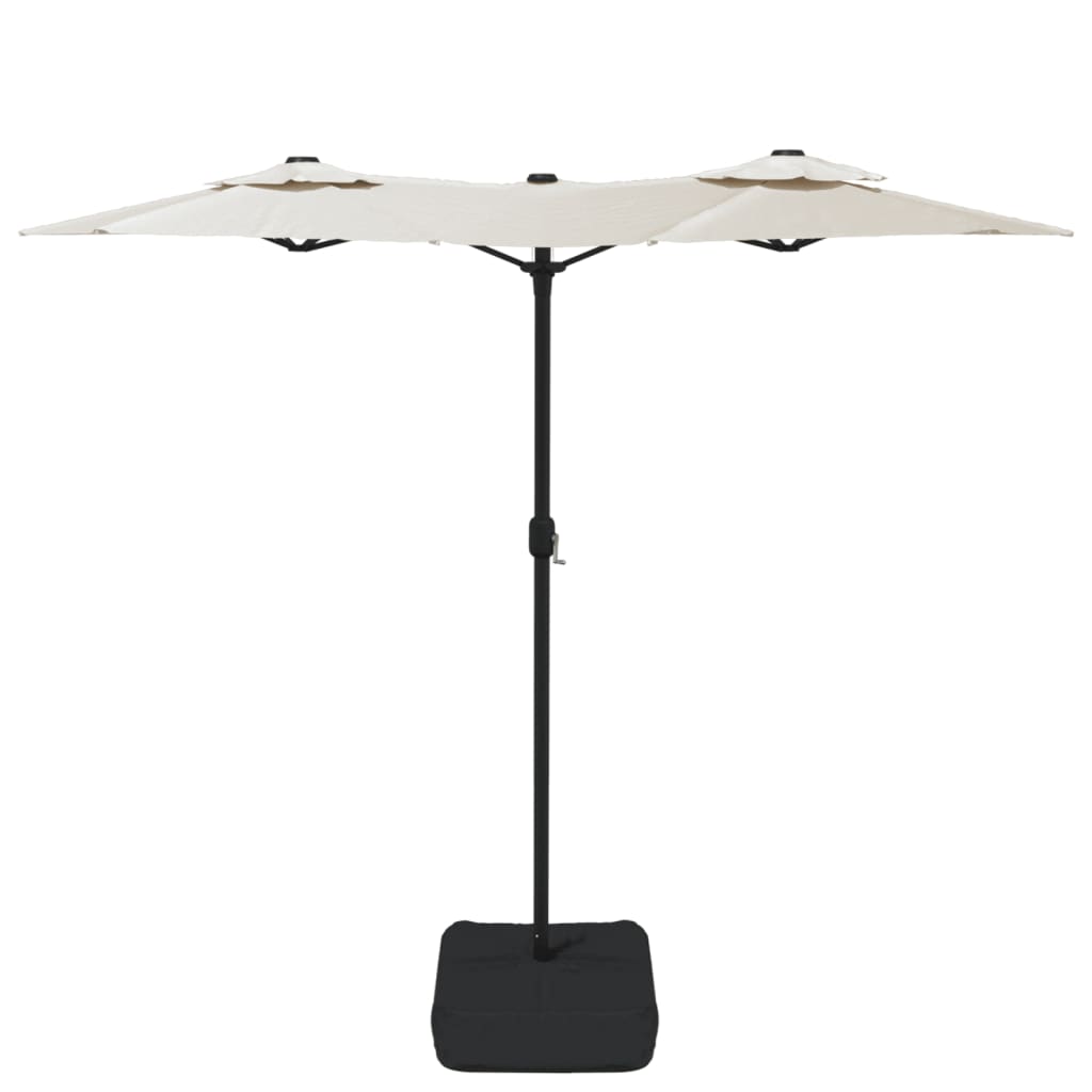 Parasol Dubbel Met Led's 316X240 Cm Zand