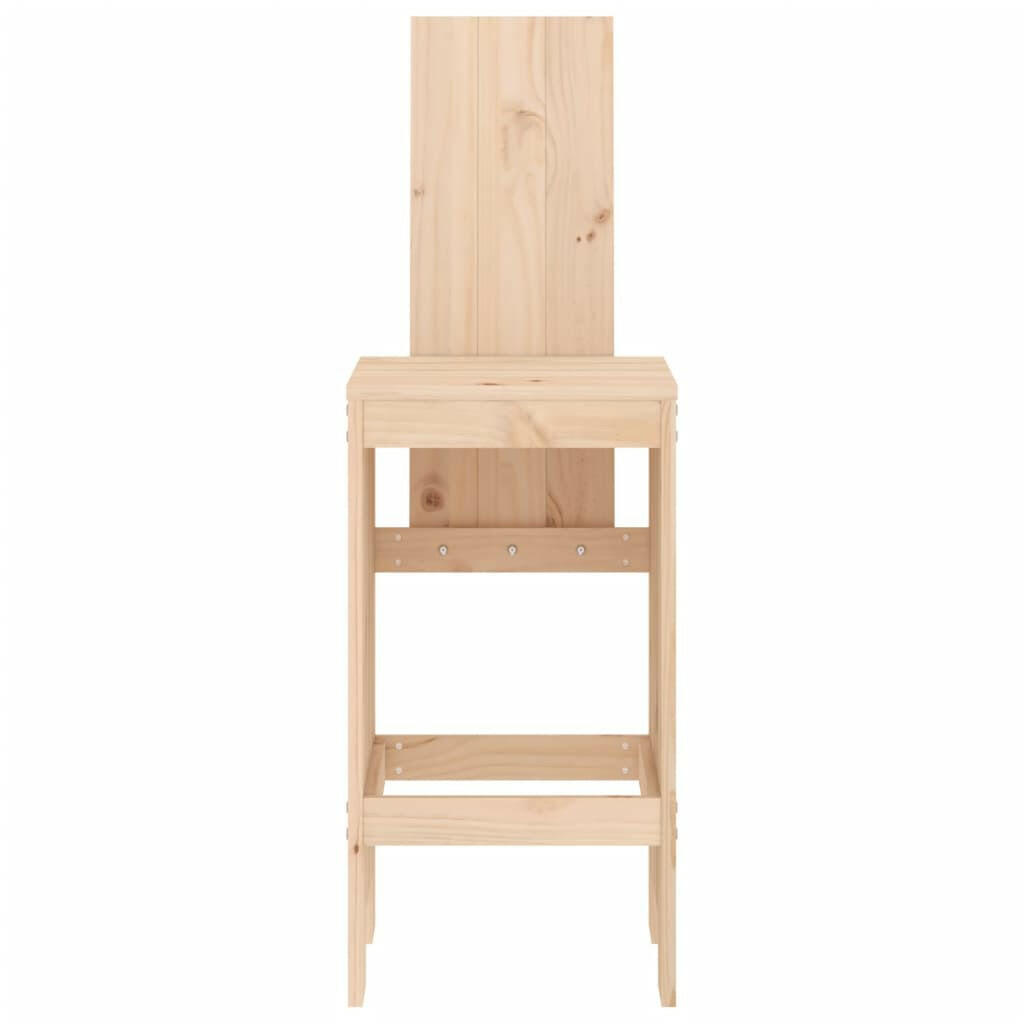 Barkrukken 2 St 40X42X120 Cm Massief Grenenhout