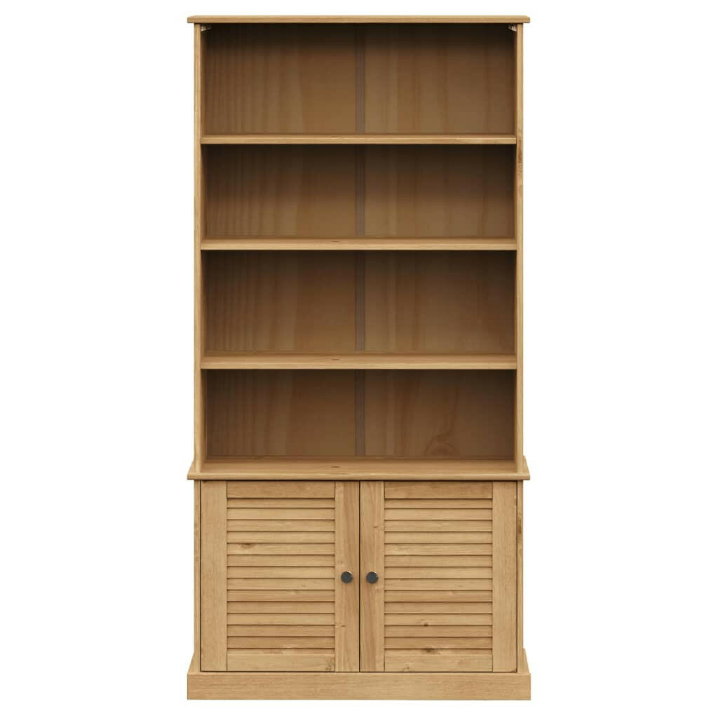 Boekenkast Vigo 85X35X170 Cm Massief Grenenhout