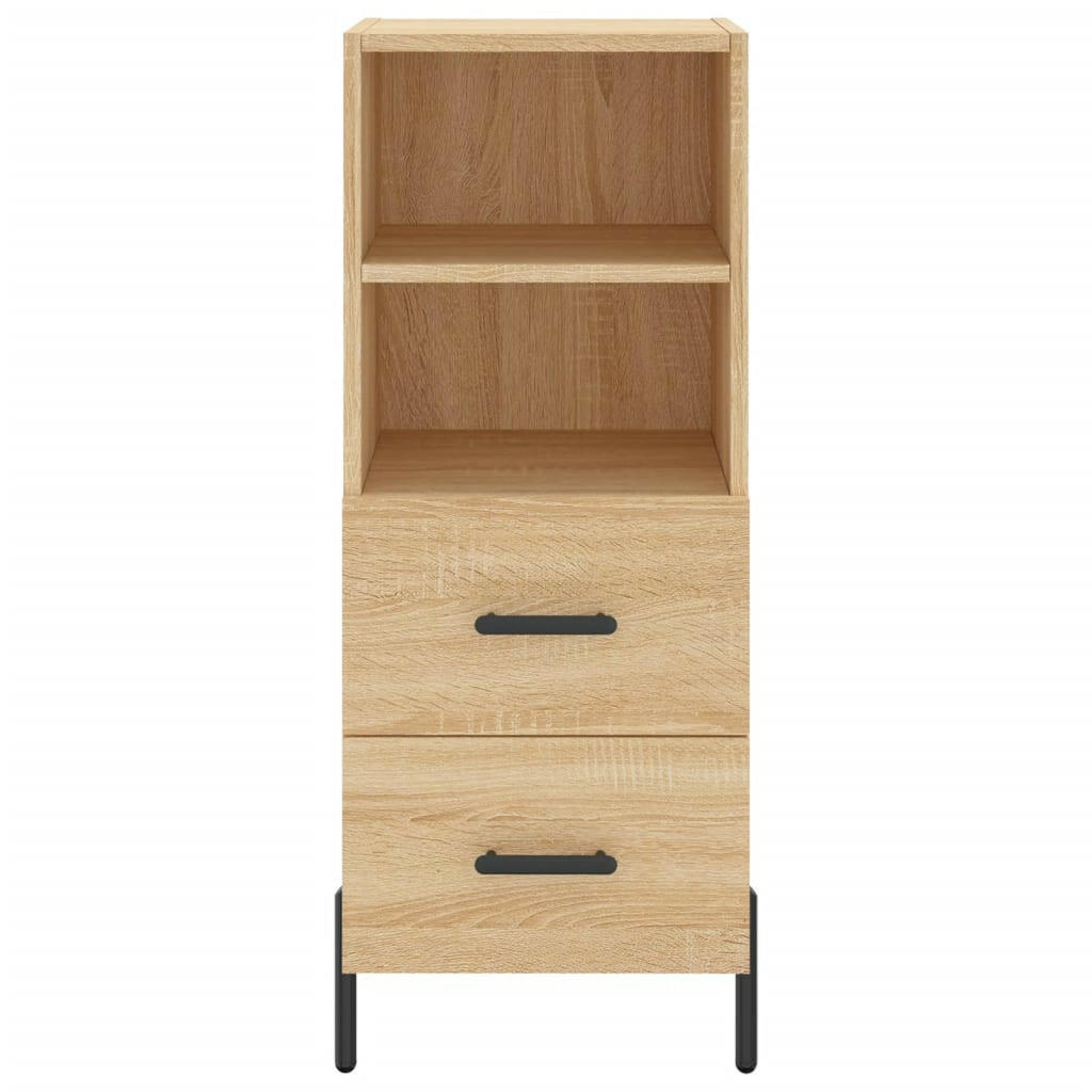 Dressoir 34,5X34X90 Cm Bewerkt Hout Sonoma Eiken