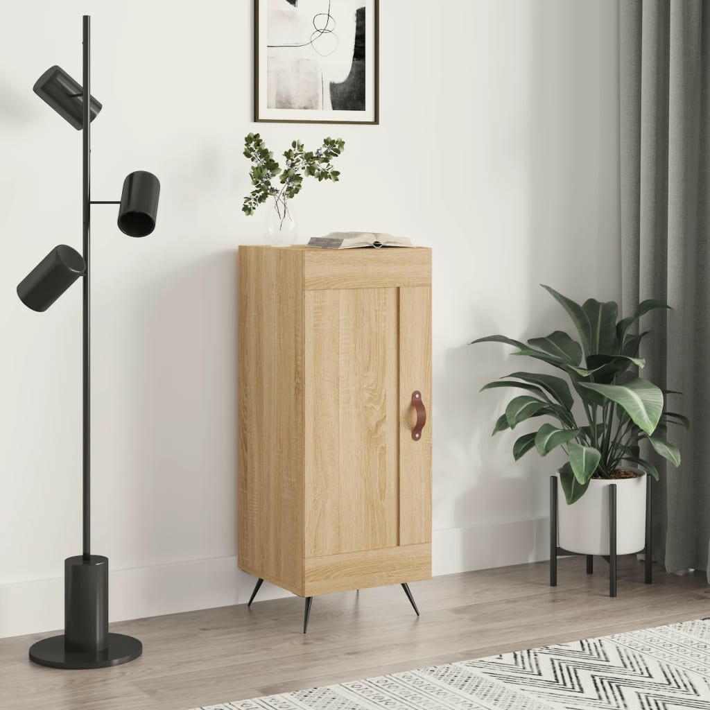 Dressoir 34,5X34X90 Cm Bewerkt Hout Sonoma Eiken