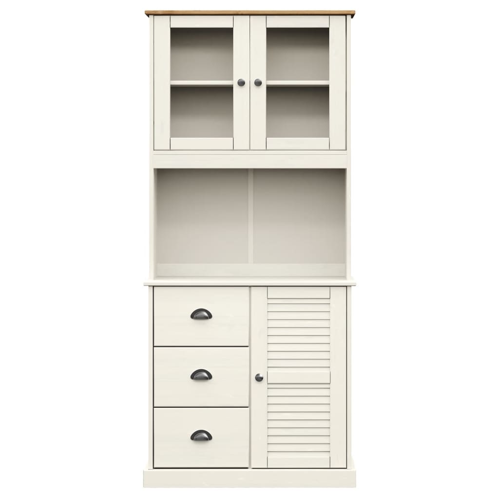 Hoge Kast Vigo 78X40X175 Cm Massief Grenenhout