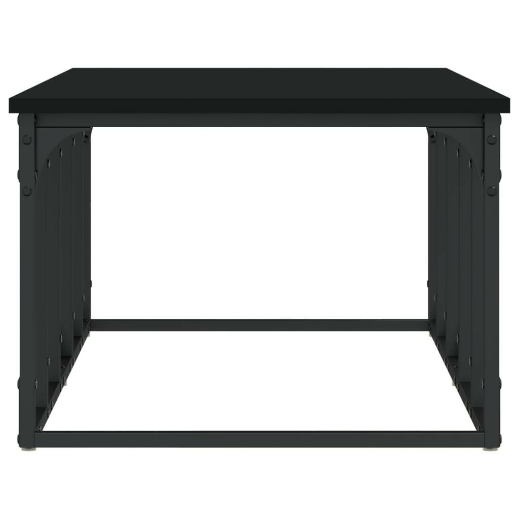 Salontafel 100X50X35,5 Cm Bewerkt Hout Zwart