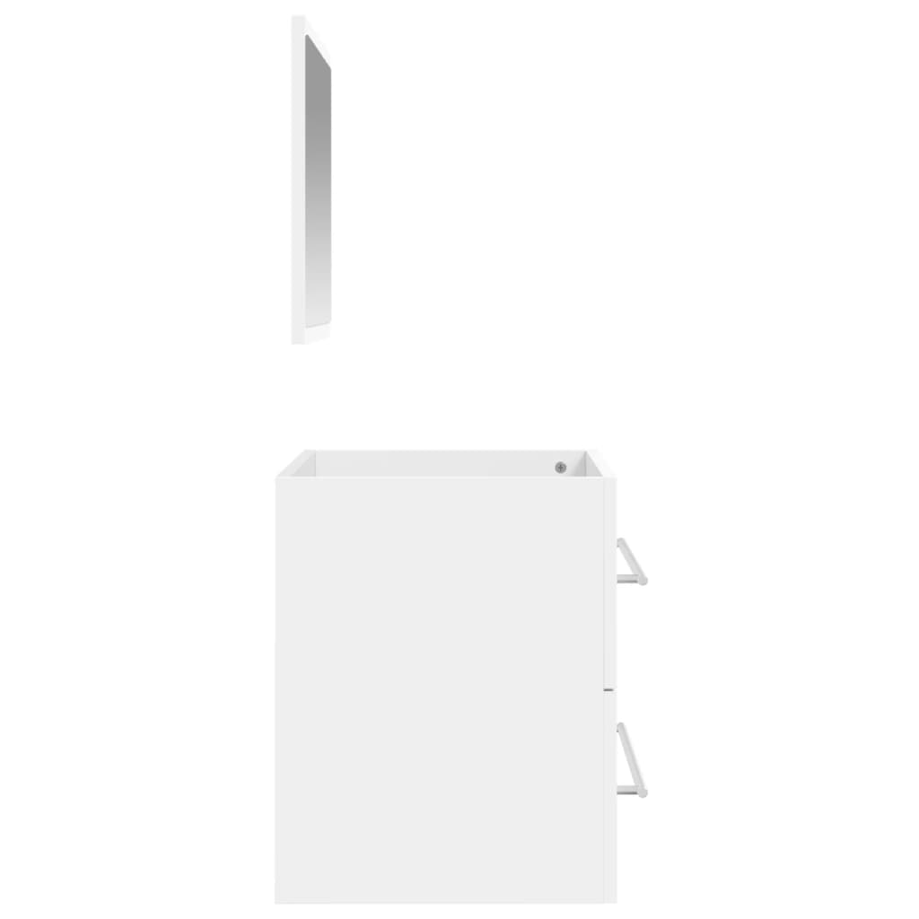 Badkamerkast Met Spiegel Bewerkt Hout