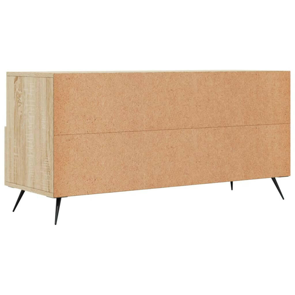Tv-Meubel 102X36X50 Cm Bewerkt Hout Sonoma Eikenkleurig
