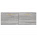 Wandkast 00X36,5X35 Cm Bewerkt Hout Eikenkleurig Grijs Sonoma