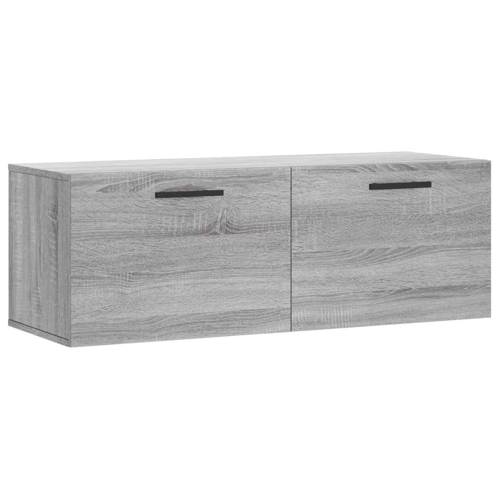 Wandkast 00X36,5X35 Cm Bewerkt Hout Eikenkleurig Grijs Sonoma