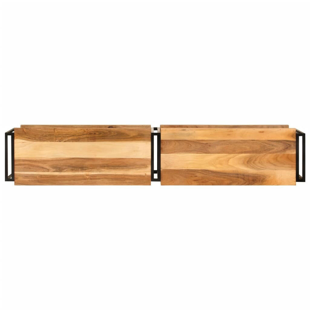 Tv-Meubel 160X30X40 Cm Massief Acaciahout